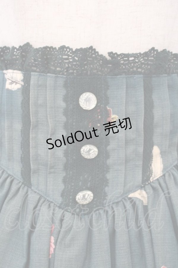 画像2: ALICE and the PIRATES / The END of immortal EDEN柄スカート  グリーン O-26-01-13-008-PA-SK-IG-OS (2)