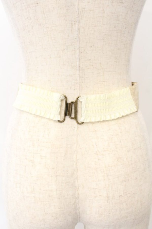 画像4: Hoshibako Works / 藤花集中華風リボンベルト  生成り O-26-01-13-001-LO-ZA-IG-OS (4)