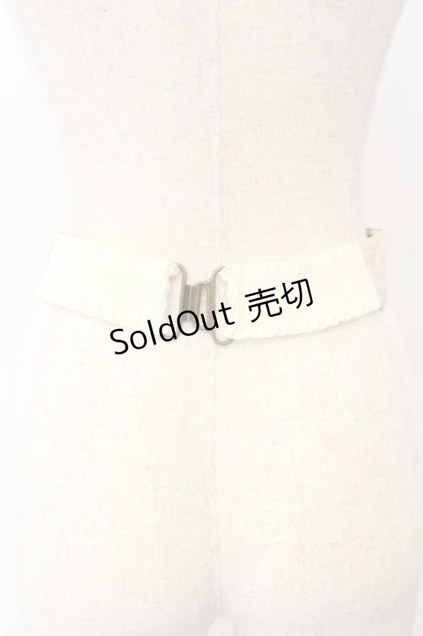 画像4: Hoshibako Works / 藤花集中華風リボンベルト  生成り O-26-01-13-001-LO-ZA-IG-OS (4)