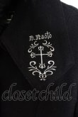 画像3: h.naoto Blood / 刺繍入りロングコート  ブラック O-26-01-13-013-HN-CO-OW-OS (3)
