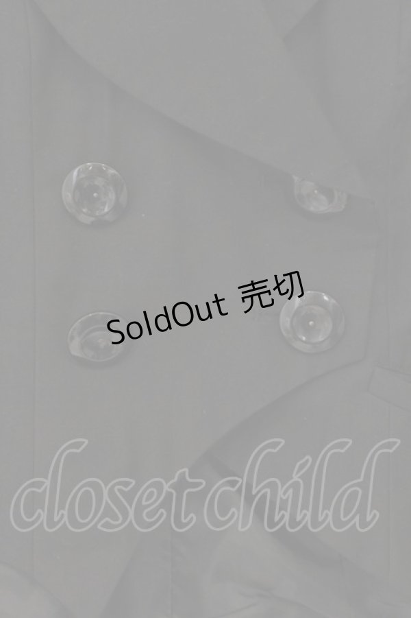 画像2: BPN / アシメ燕尾ジャケット M ブラック O-26-01-13-016-GO-JA-OW-OS (2)