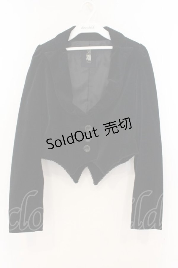 画像1: BPN / 3つボタン別珍ジャケット M ブラック O-26-01-13-017-GO-JA-OW-OS (1)