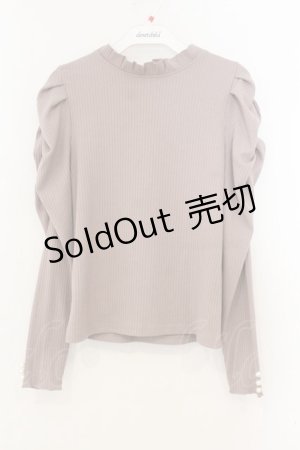 画像: evelyn / クシュットボリュームリブトップス  ピンク O-26-01-13-022-LO-TO-OW-OS