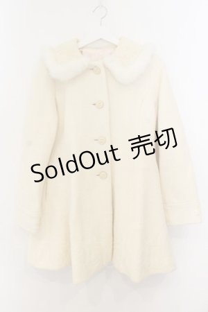 画像: LIZ LISA / 後ろリボンコート  アイボリー O-26-01-13-025-LO-CO-IG-OS