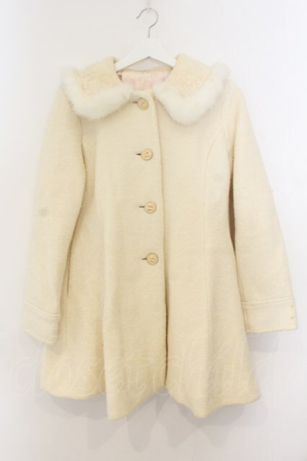 画像1: LIZ LISA / 後ろリボンコート  アイボリー O-26-01-13-025-LO-CO-IG-OS (1)