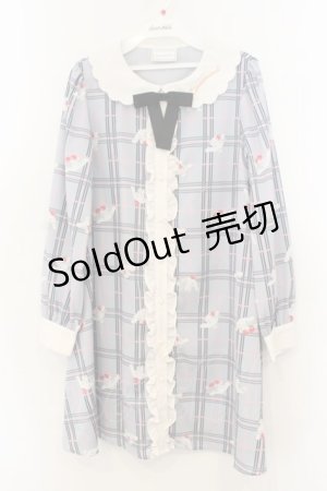 画像: Ank Rouge / シナモロールシャツワンピ  グレー×シロ O-26-01-13-027-CA-OP-IG-OS