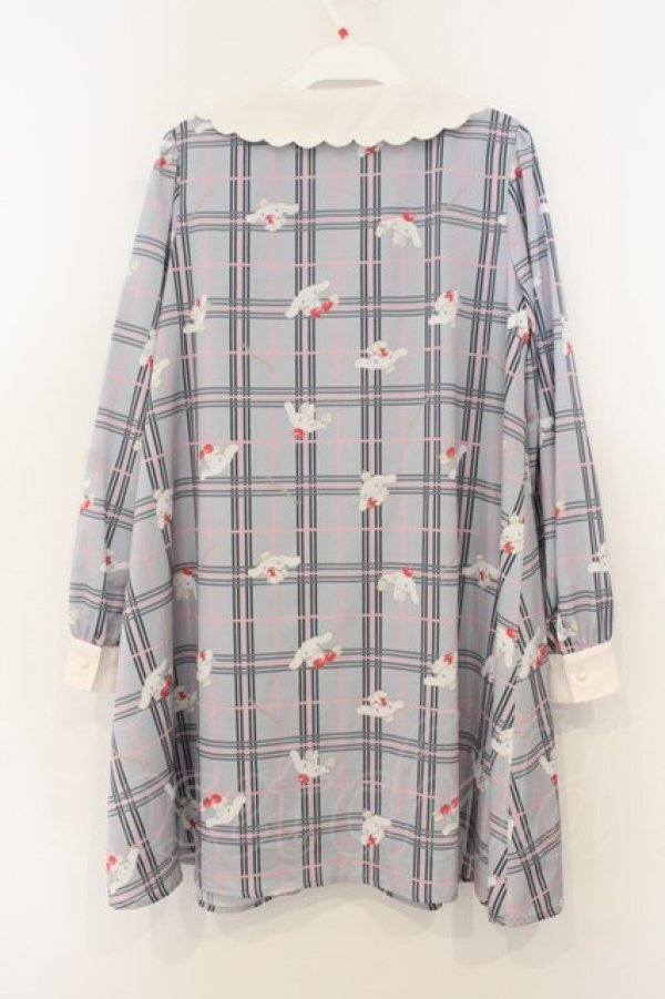 画像3: Ank Rouge / シナモロールシャツワンピ  グレー×シロ O-26-01-13-027-CA-OP-IG-OS (3)