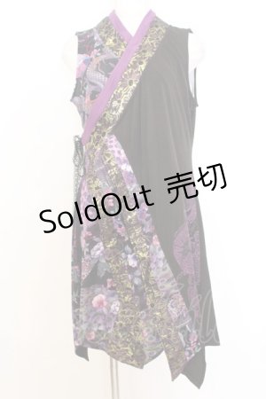 画像: Qutie Frash / インナーチュニック  パープル×ブラック O-26-01-14-034-QU-TO-IG-OS