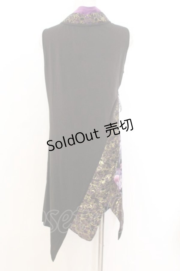 画像3: Qutie Frash / インナーチュニック  パープル×ブラック O-26-01-14-034-QU-TO-IG-OS (3)