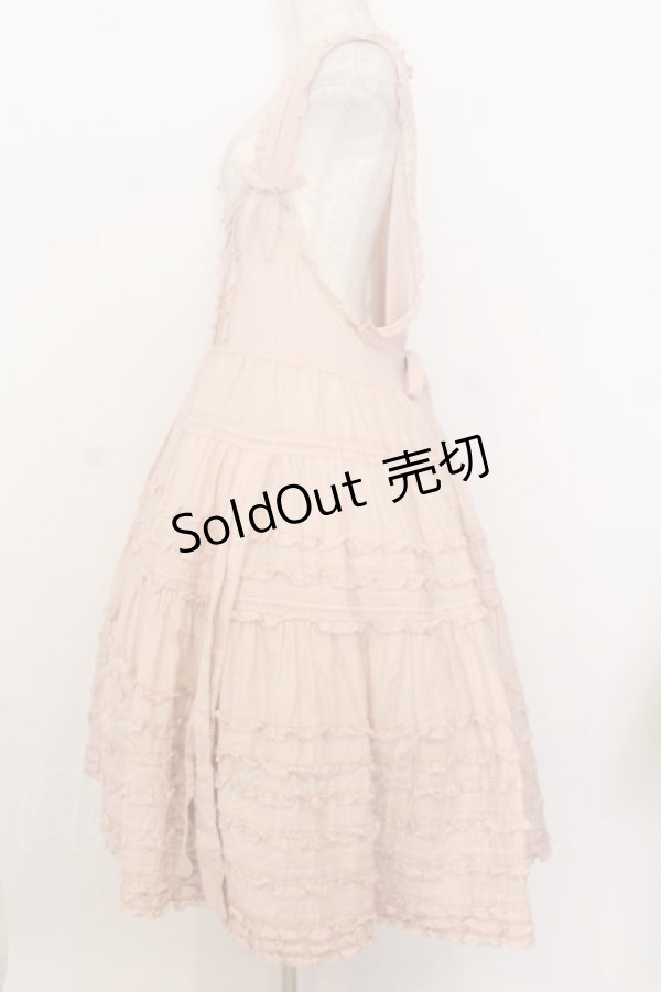 画像2: PINK HOUSE / たくし上げリボン付きローンタブリエ  ピンク O-26-01-14-003-LO-OP-IG-OS (2)