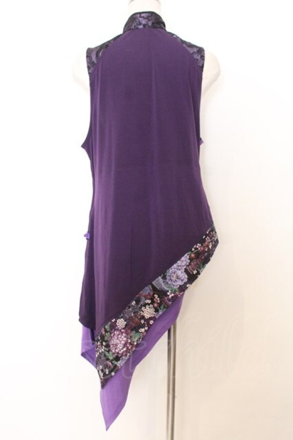 画像3: Qutie Frash / チャイナチュニック  パープル O-26-01-14-036-QU-TO-IG-OS (3)