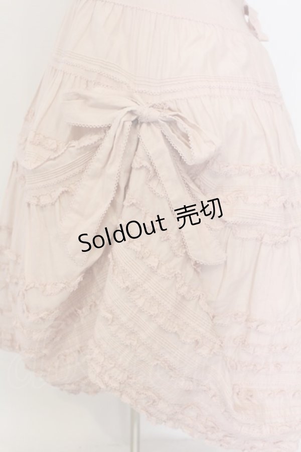 画像3: PINK HOUSE / たくし上げリボン付きローンタブリエ  ピンク O-26-01-14-003-LO-OP-IG-OS (3)