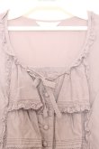 画像2: PINK HOUSE / はしごレースフリルチュニック  ラベンダー O-26-01-14-039-LO-BL-IG-OS (2)