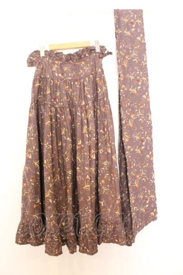 画像2: KANEKO ISAO / サッシュベルト付きオーバースカート  パープル O-26-01-14-043-EL-SK-IG-OS (2)