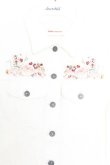 画像2: PINK HOUSE / デニム刺繍シャツブラウス  オフシロ O-26-01-14-044-LO-BL-IG-OS (2)