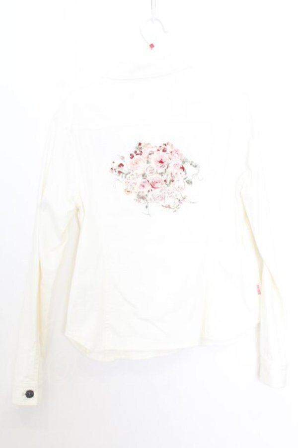画像3: PINK HOUSE / デニム刺繍シャツブラウス  オフシロ O-26-01-14-044-LO-BL-IG-OS (3)