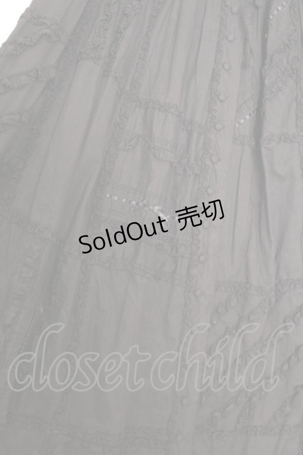 画像2: PINK HOUSE / はしごレーススカート  クロ O-26-01-14-049-LO-SK-IG-OS (2)