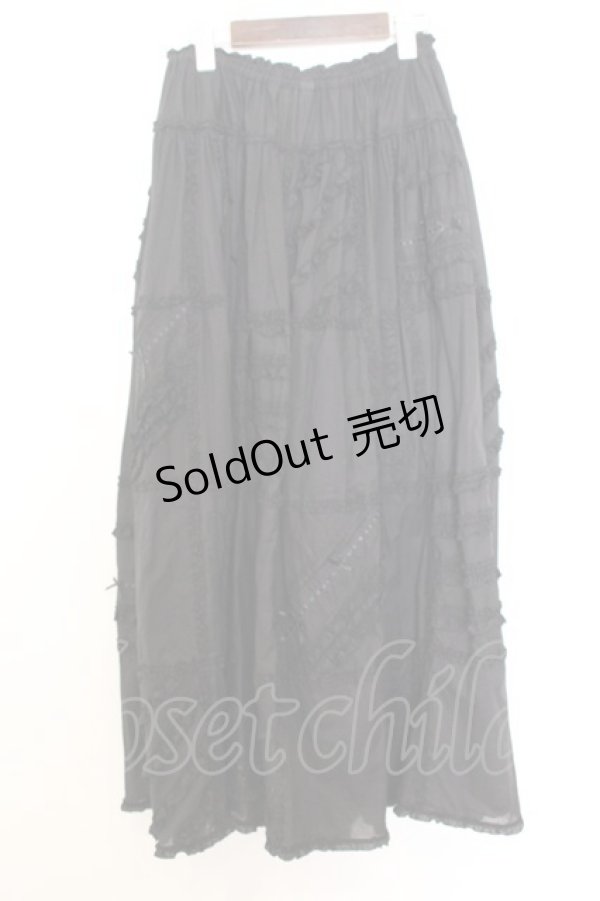 画像3: PINK HOUSE / はしごレーススカート  クロ O-26-01-14-049-LO-SK-IG-OS (3)