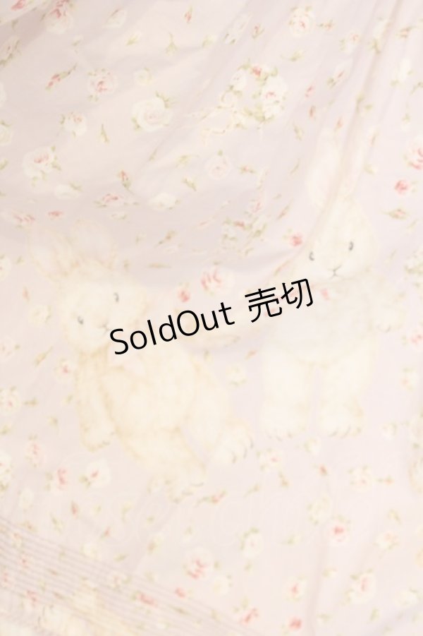 画像5: PINK HOUSE / バラ園うさぎミディワンピース  ピンク O-26-01-14-004-LO-OP-IG-OS (5)