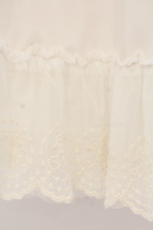 画像2: Melody BasKet / Melodyレースペチコート  オフシロ O-26-01-14-005-LO-SK-IG-OS (2)