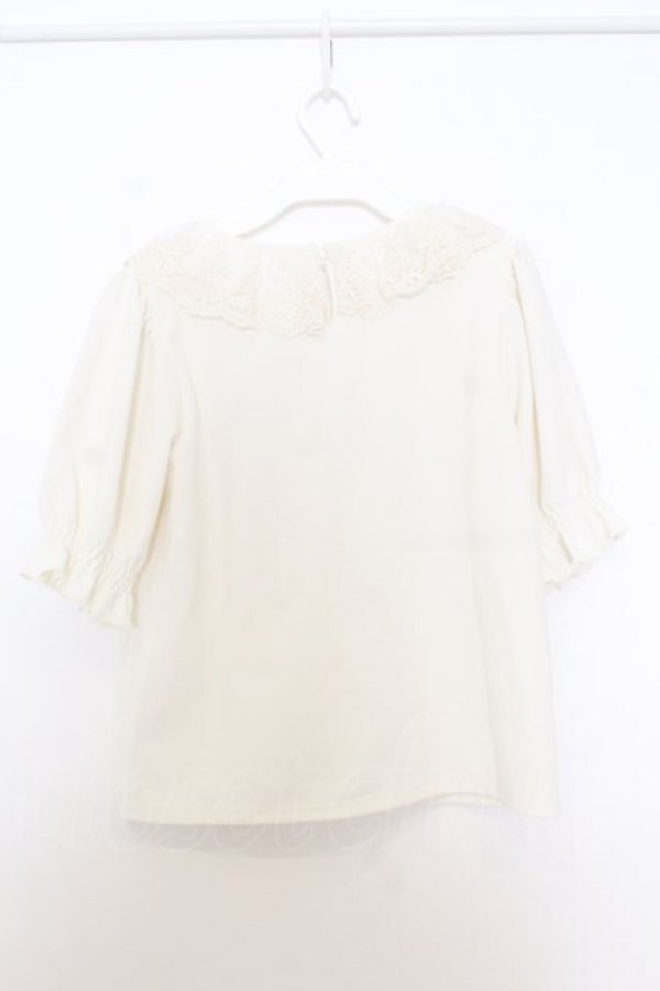 画像3: m petit by misako / デシンエリレースプルオーバー S オフシロ O-26-01-14-006-LO-TO-IG-OS (3)