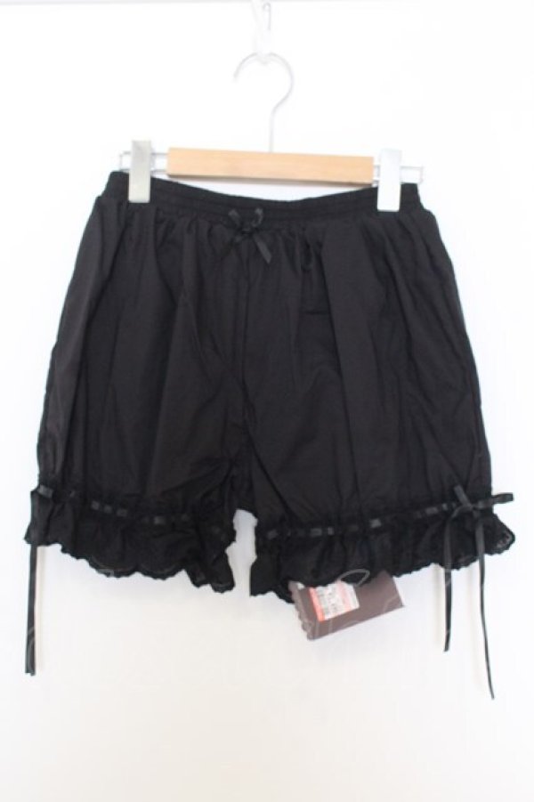 画像1: Kurumi Collaboration / CLK*メンドロワーズ フェアリーズブーケまどろみコットンドロワーズ S クロ O-26-01-14-010-0-PA-IG-OS (1)