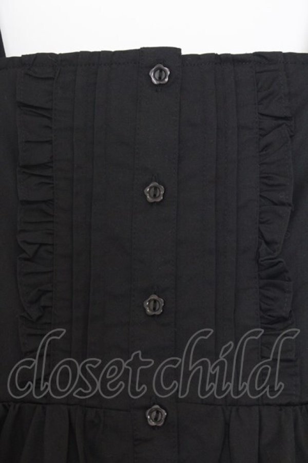 画像2: Alice Mashiro / TT*MAAフリルジャンパースカート S クロ O-26-01-14-011-0-OP-IG-OS (2)