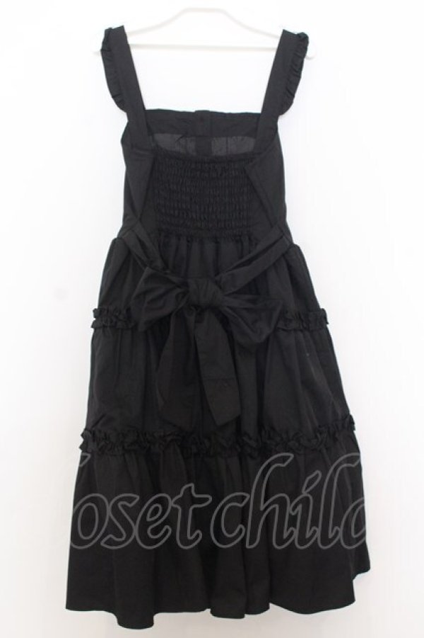 画像3: Alice Mashiro / TT*MAAフリルジャンパースカート S クロ O-26-01-14-011-0-OP-IG-OS (3)