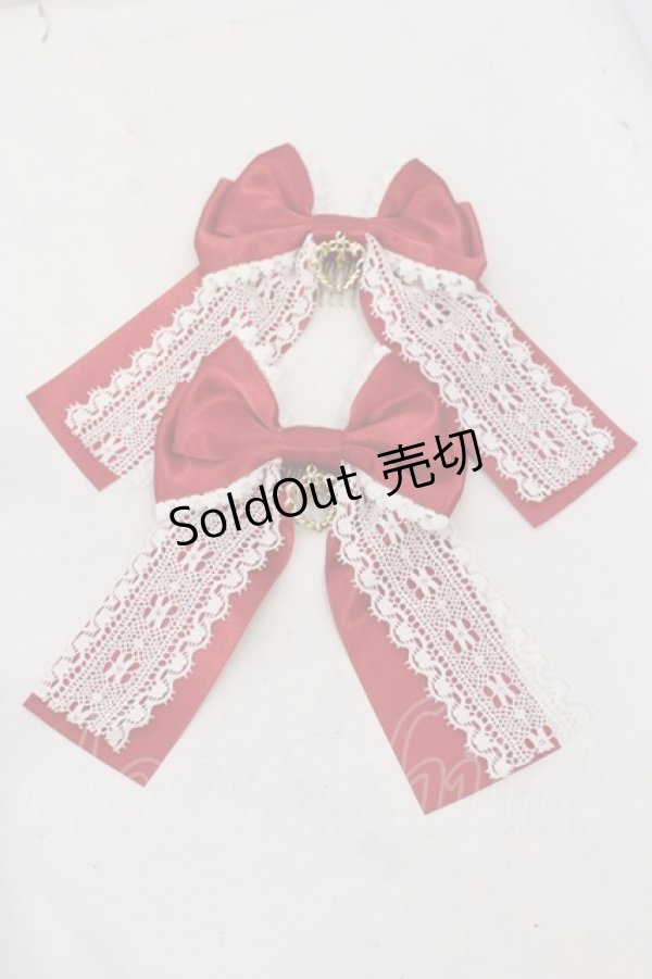 画像5: BABY,THE STARS SHINE BRIGHT / 裾スカラップタータンチェックジャンパースカート＆リボンコームセット  生成り×えんじ O-26-01-14-001-BA-OP-IG-OS (5)