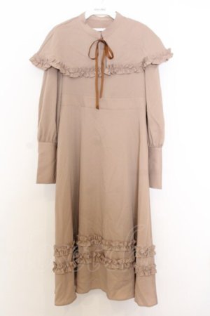 画像: FLC / MINA*ケープワンピース S ブラウン O-26-01-14-018-0-OP-IG-ZT0127G