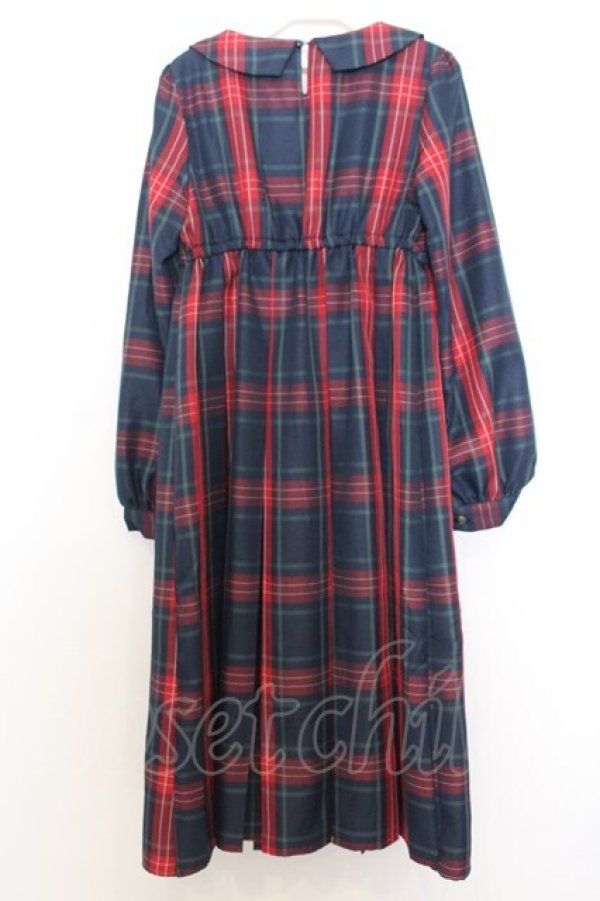 画像3: FLC / 皆方由衣コラボ MINA*タータンチェックワンピース S アカ×グリーン O-26-01-14-019-0-OP-IG-OS (3)