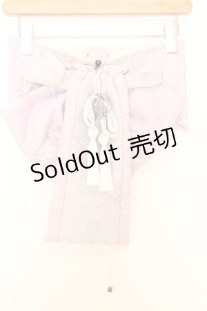 画像: Qutie Frash / 花魁帯コルセット  ホワイト×ラベンダー O-26-01-14-020-QU-TO-IG-OS