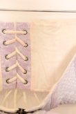 画像2: Qutie Frash / 花魁帯コルセット  ホワイト×ラベンダー O-26-01-14-020-QU-TO-IG-OS (2)