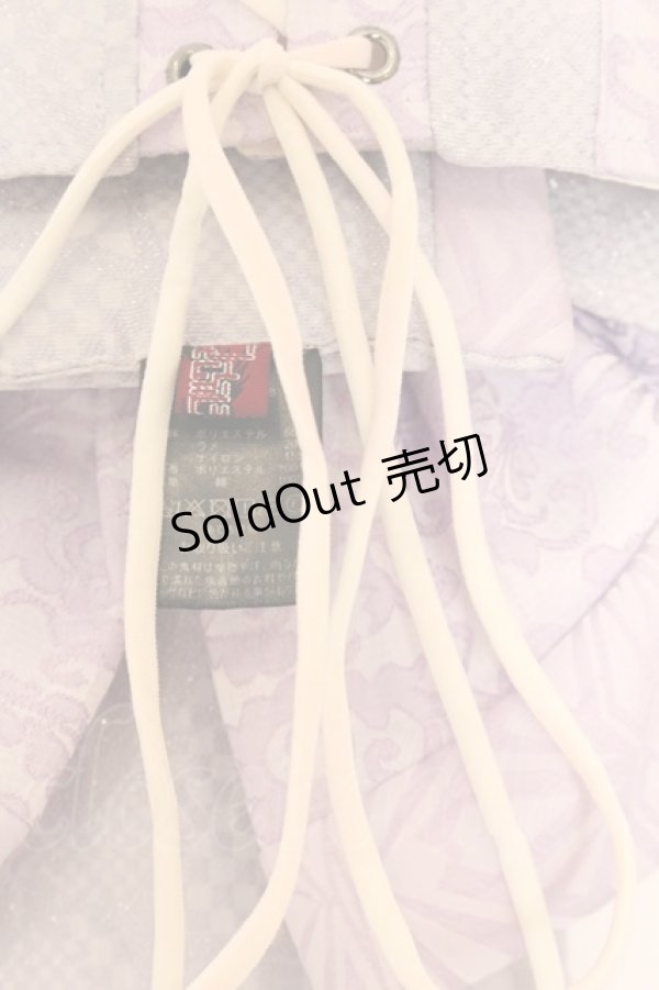 画像4: Qutie Frash / 花魁帯コルセット  ホワイト×ラベンダー O-26-01-14-020-QU-TO-IG-OS (4)