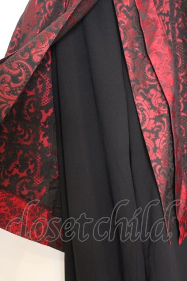 画像2: Qutie Frash / ラップワイドパンツ  レッド×ブラック O-26-01-14-022-QU-PA-IG-OS (2)