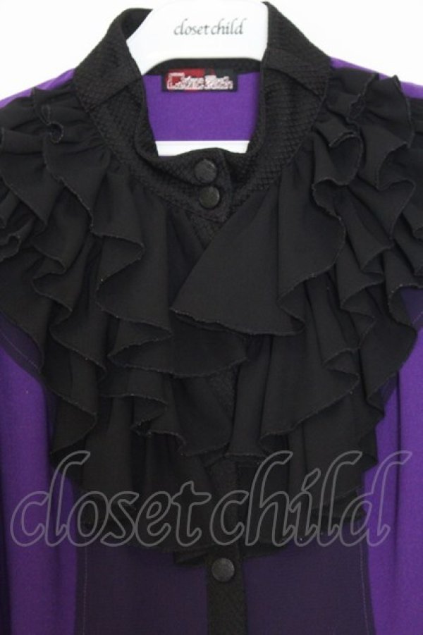 画像2: Qutie Frash / フリルブラウス  パープル O-26-01-14-027-QU-BL-IG-OS (2)