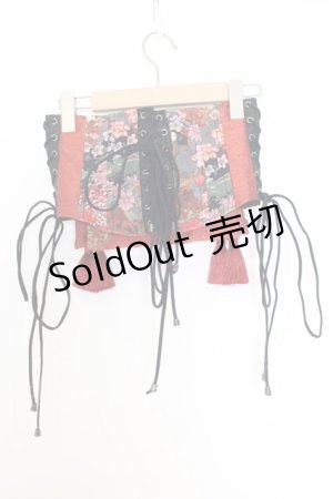 画像: Qutie Frash / 太鼓帯コルセット  レッド O-26-01-14-028-QU-TO-IG-OS