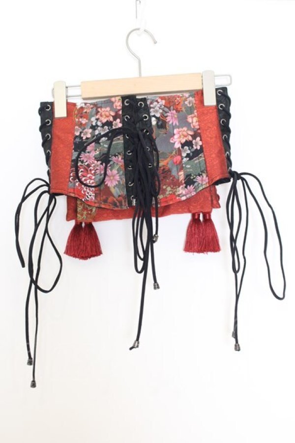 画像1: Qutie Frash / 太鼓帯コルセット  レッド O-26-01-14-028-QU-TO-IG-OS (1)