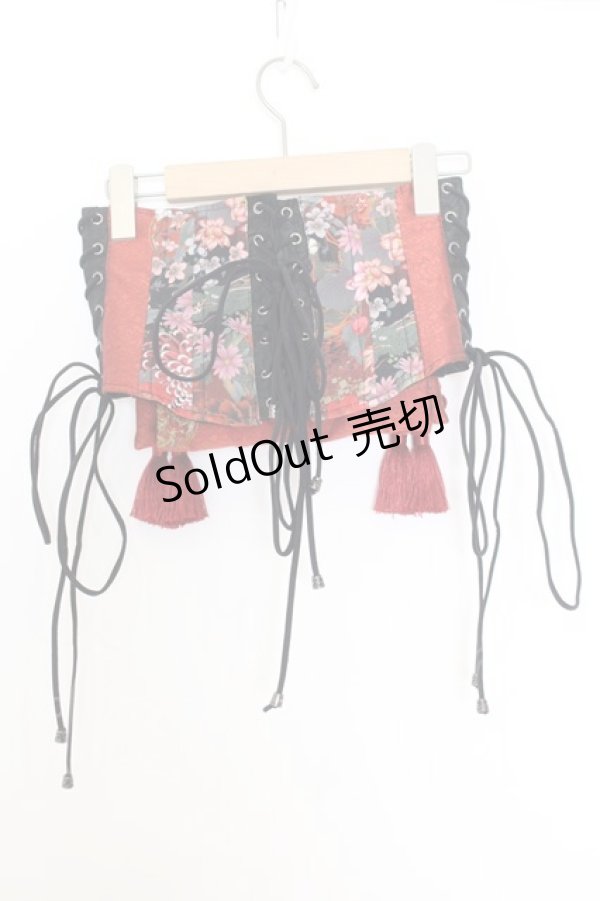画像1: Qutie Frash / 太鼓帯コルセット  レッド O-26-01-14-028-QU-TO-IG-OS (1)