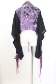 画像4: Qutie Frash / 着物ショートカーデ  ブラック×パープル O-26-01-14-032-QU-TO-IG-OS (4)