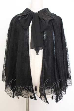 画像: Qutie Frash / コウモリポンチョ  ブラック O-26-01-14-033-QU-TO-IG-OS