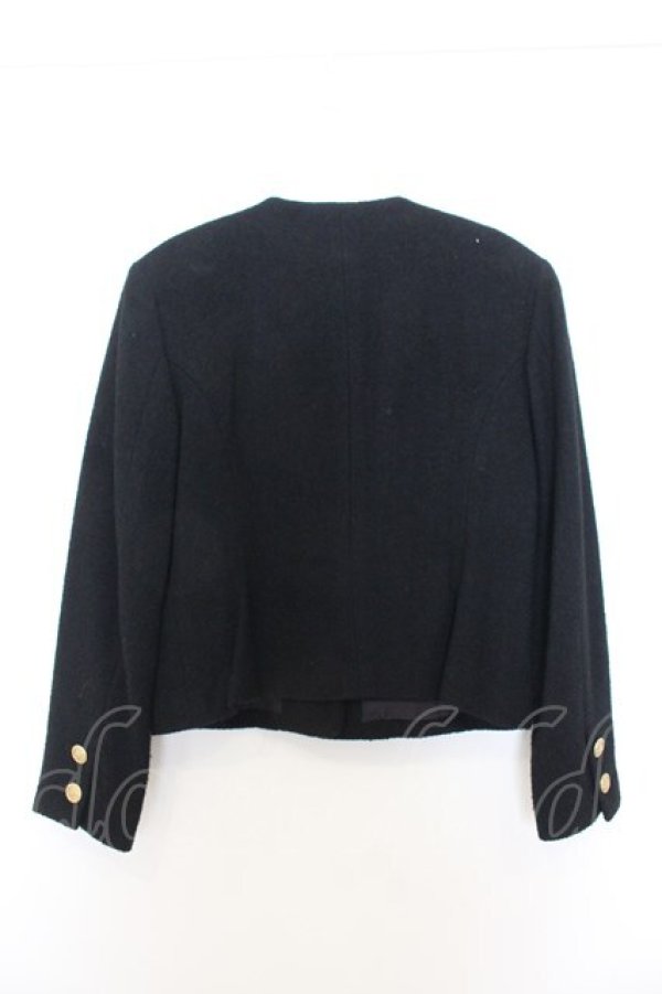 画像3: KANEKO ISAO / コインボタンツイードジャケット  クロ O-26-01-15-033-EL-JA-IG-OS (3)