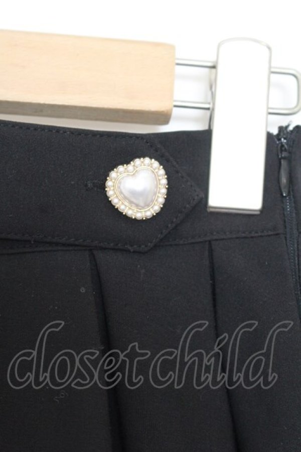 画像2: evelyn / ダブルボタンFレアースカート  クロ O-26-01-15-035-LO-SK-IG-OS (2)