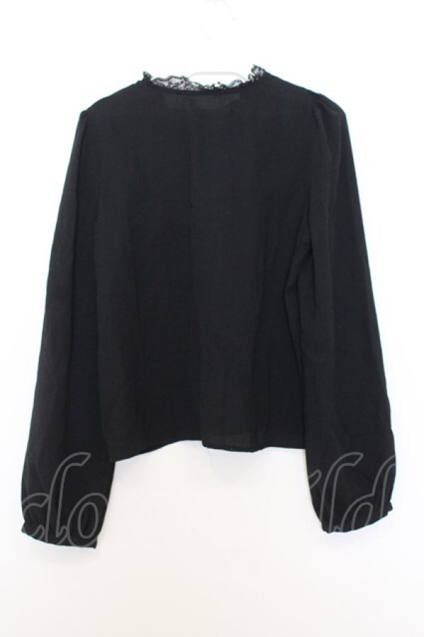 画像3: Rojita / レース切替ピンタックブラウス  クロ O-26-01-15-036-LO-TO-IG-OS (3)