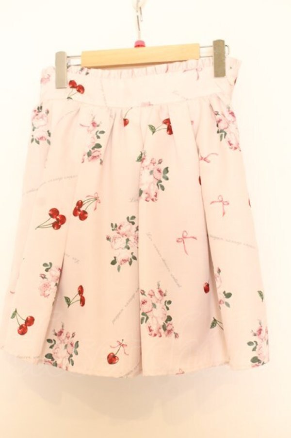 画像1: Ank Rouge / Cherry Roseスカート  ピンク O-26-01-15-039-CA-SK-IG-OS (1)
