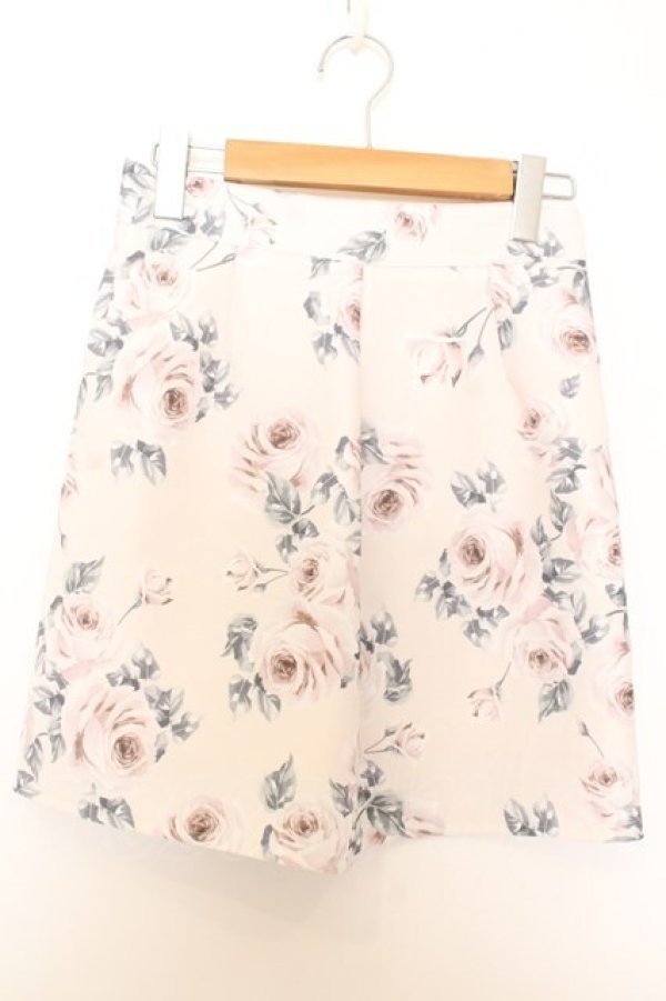 画像1: evelyn / 花柄タイトスカート  オフシロ O-26-01-15-041-LO-SK-IG-OS (1)