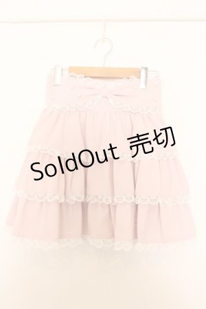 画像: Ank Rouge / おリボンティアードスカパン  ピンク O-26-01-15-042-CA-SK-IG-OS