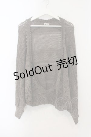 画像: axes femme / ラメニットボレロカーディガン M モカ O-26-01-15-048-AX-TO-YM-ZT281