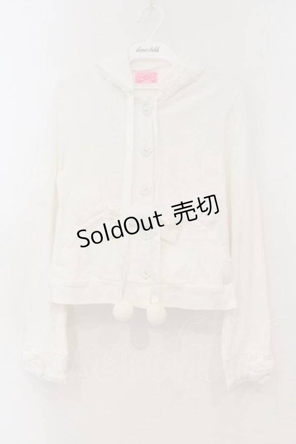 画像1: Angelic Pretty / ラブリィくまちゃんパーカー  シロ O-26-01-15-052-AP-TO-YM-OS (1)