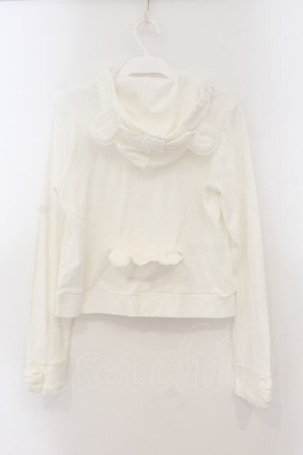 画像4: Angelic Pretty / ラブリィくまちゃんパーカー  シロ O-26-01-15-052-AP-TO-YM-OS (4)